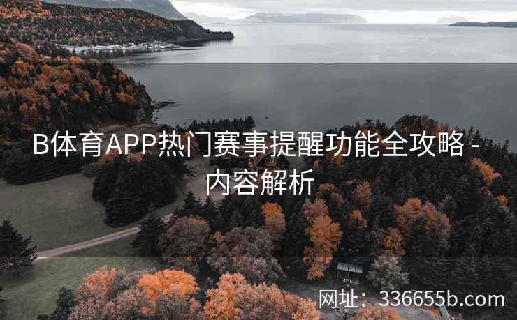 B体育APP热门赛事提醒功能全攻略 - 内容解析