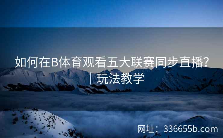 如何在B体育观看五大联赛同步直播?|玩法教学 第1张 如何在B体育观看五大联赛同步直播?|玩法教学 第1张